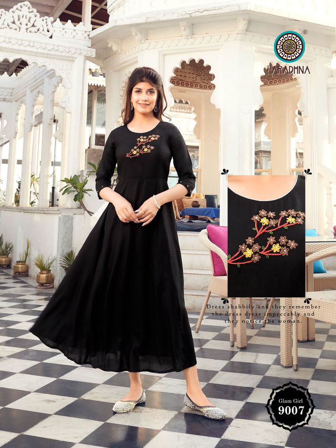 Aradhna Glam Girl 9 Fancy Latest Ethnic Wear Long Anarkali Kurti Collection